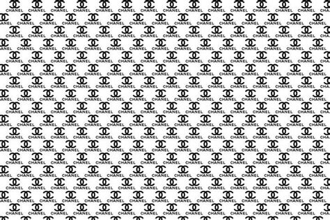 black background chanel pattern|chanel fashion art wallpaper.